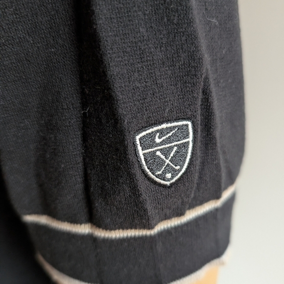 Nike Black and White Polo Shirt Classic Fit - Picture 3 of 10